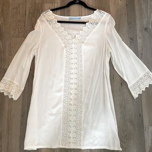 NEVER WORN White Swimsuit suit coverup